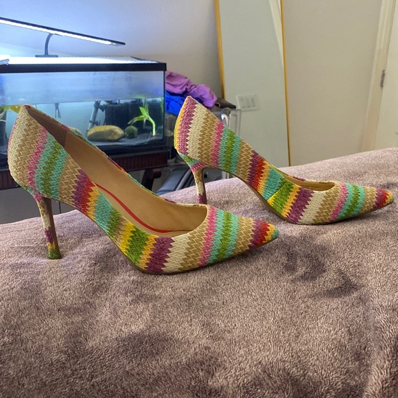 Rainbow, stitch, Katty, perry heels, brown bottom - Picture 1 of 4